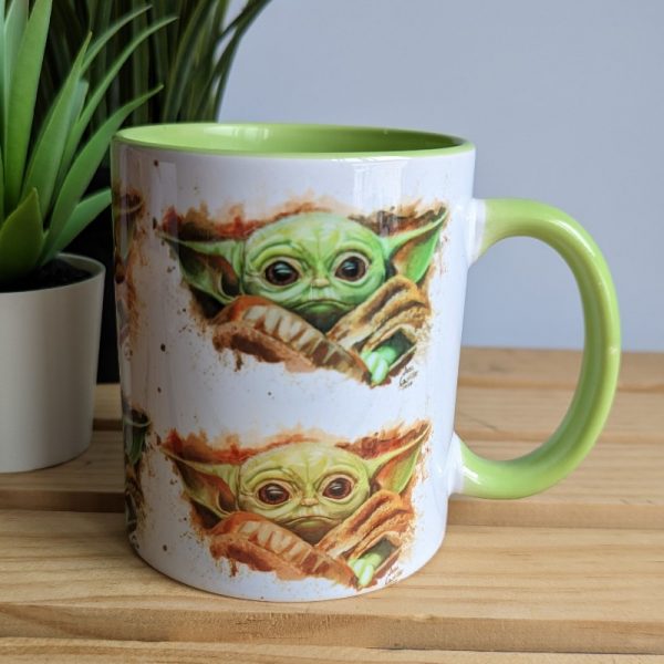 taza grogu verde claro