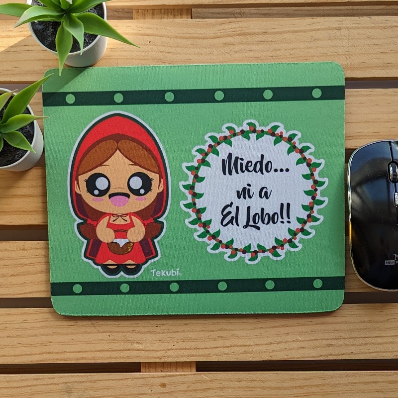 Alfombrilla ratón Caperucita Roja kawaii