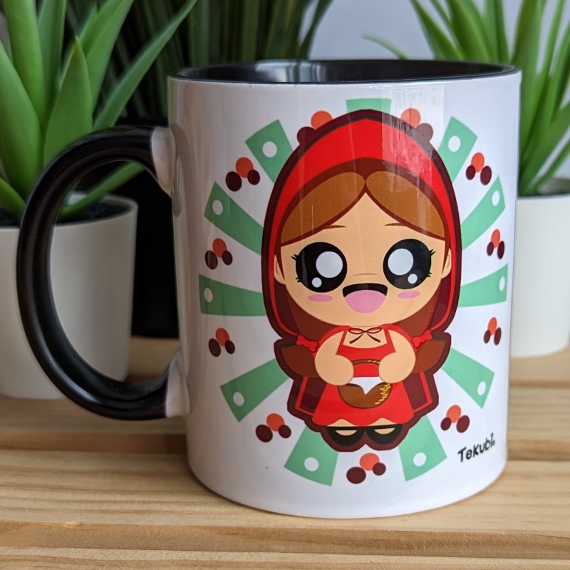 Taza Caperucita Roja kawaii