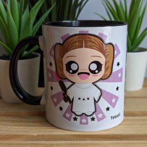 Taza Princesa Leia Kawaii