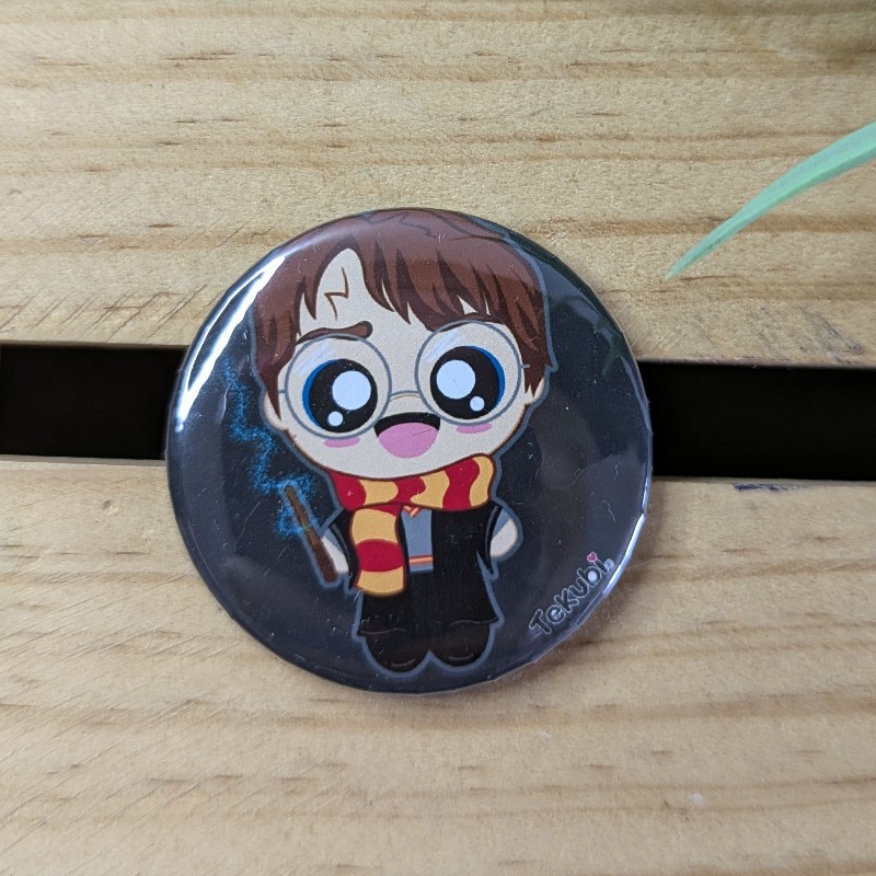 Chapa Harry Potter Kawii. Medidas: 3,7mm (aproximadamente)