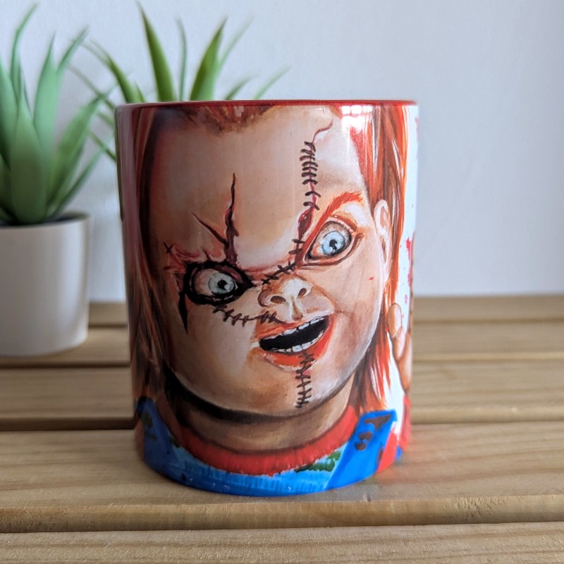 Taza chucky el muñeco diabólico