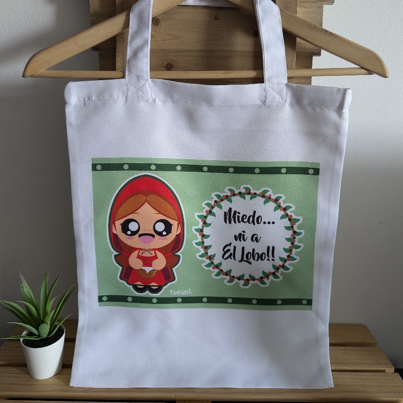 Bolsa tela Caperucita Kawaii
