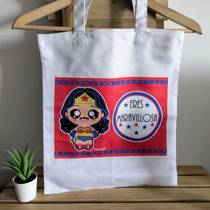 Bolsa tela Wonder Woman kawaii