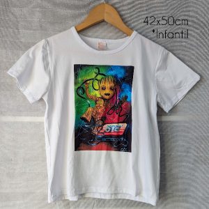 Camiseta Baby Groot – 42x50cm Infantil