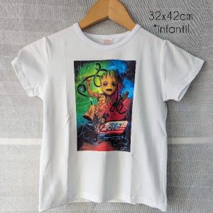 Camiseta Baby Groot – 32x42cm Infantil