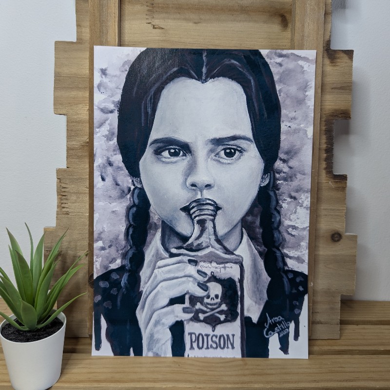 Lámina Miércoles Addams