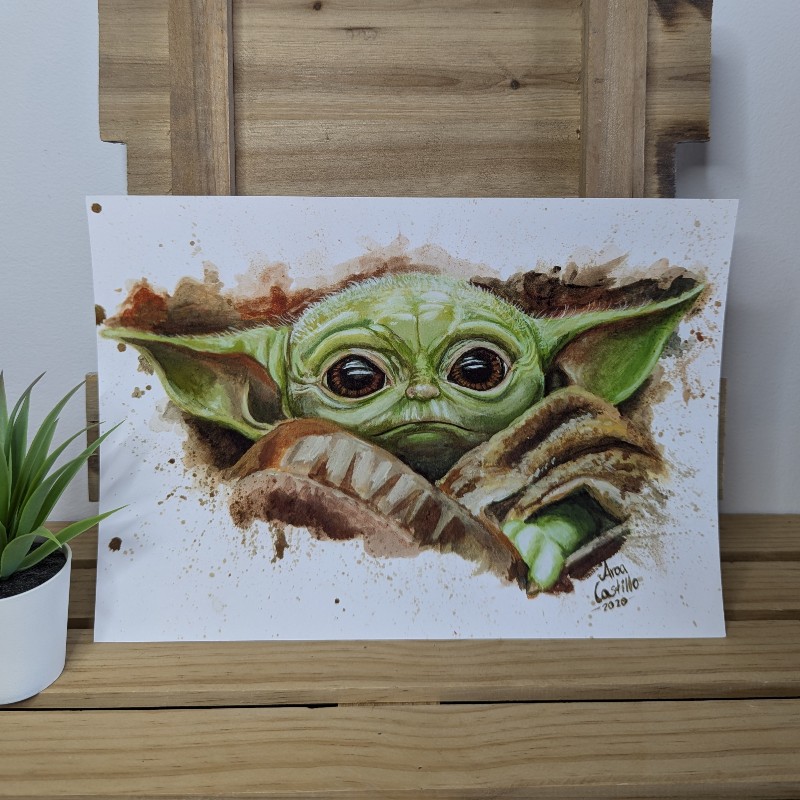 Lámina Grogu Baby Yoda