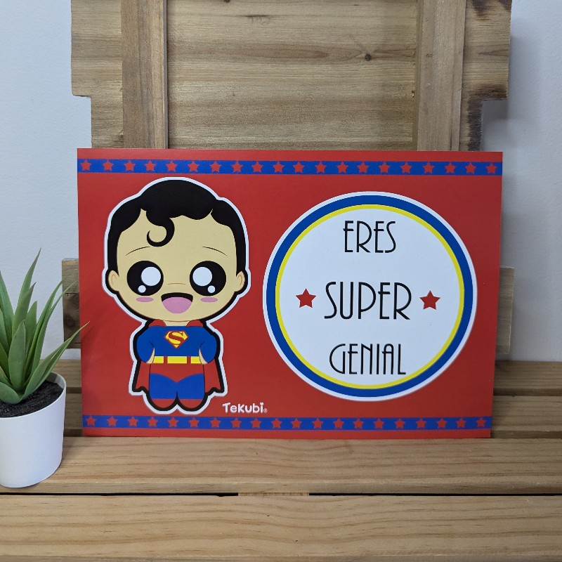 Lámina Superman kawaii