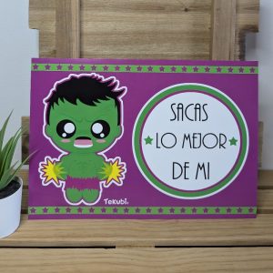 Lámina Hulk kawaii