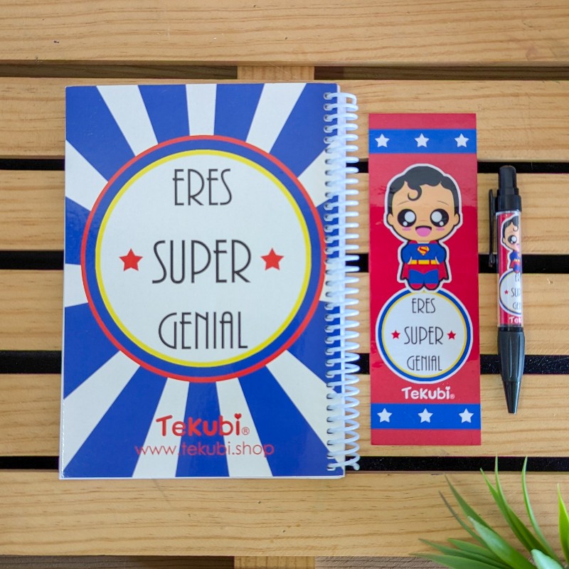 Cuaderno Super Man kawaii