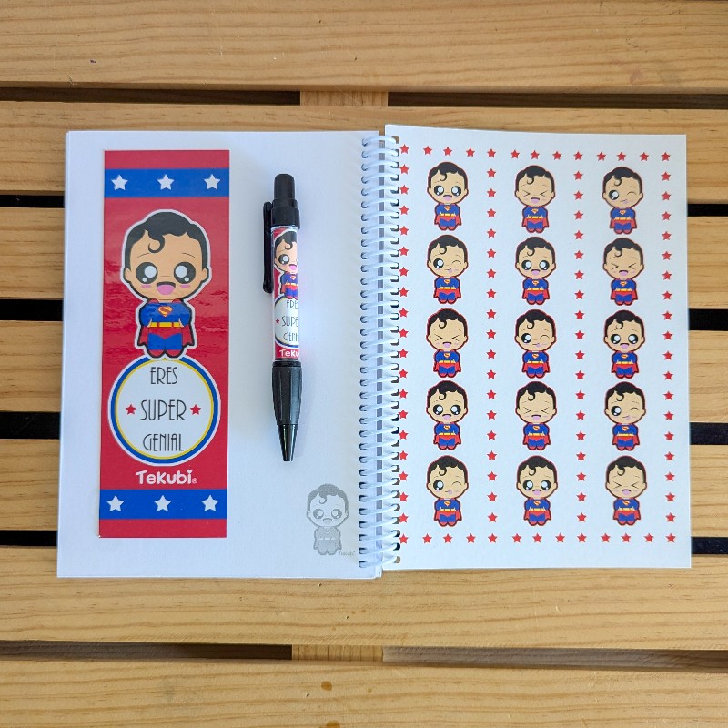 Cuaderno Super Man kawaii