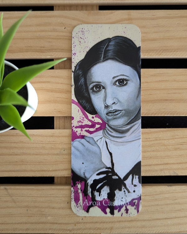 Marcapáginas princesa leia