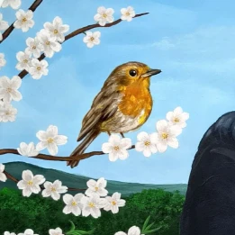 la triste condesa, acrilico y oleo sobre lienzo