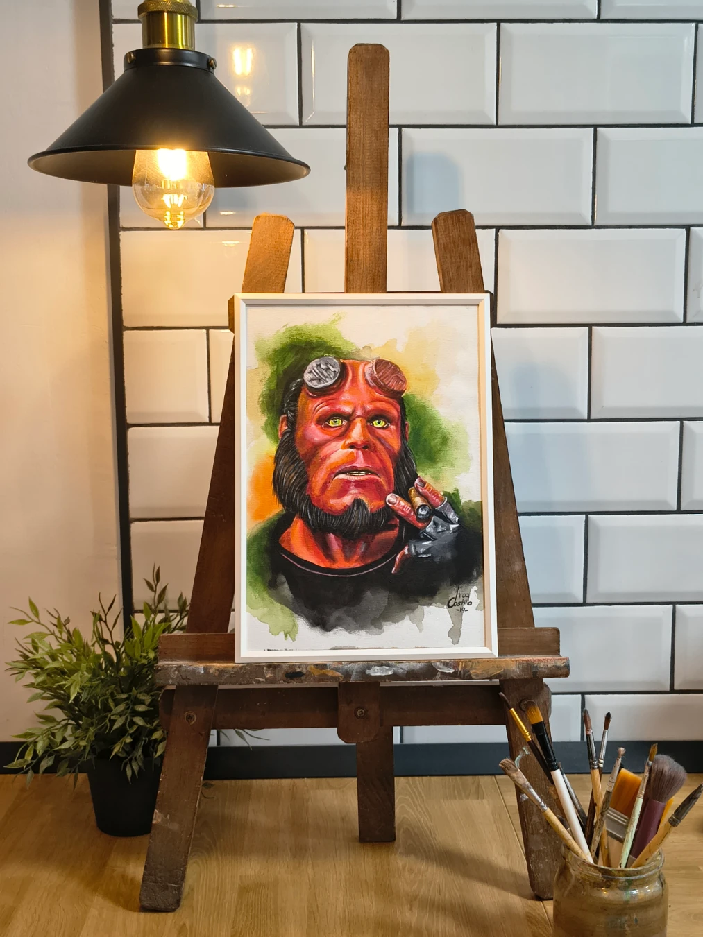 ilustración hellboy