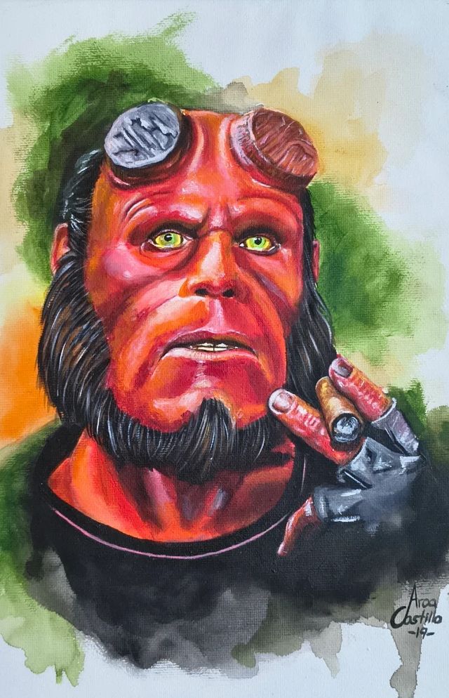 ilustración hellboy