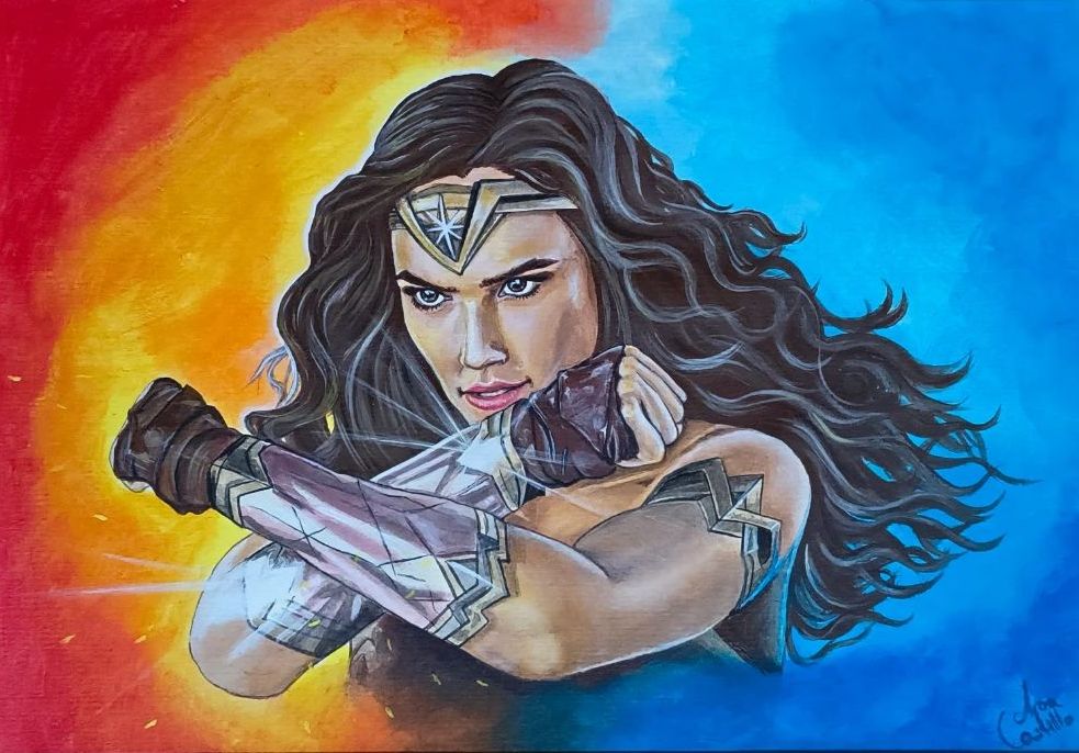 ilustración wonder woman