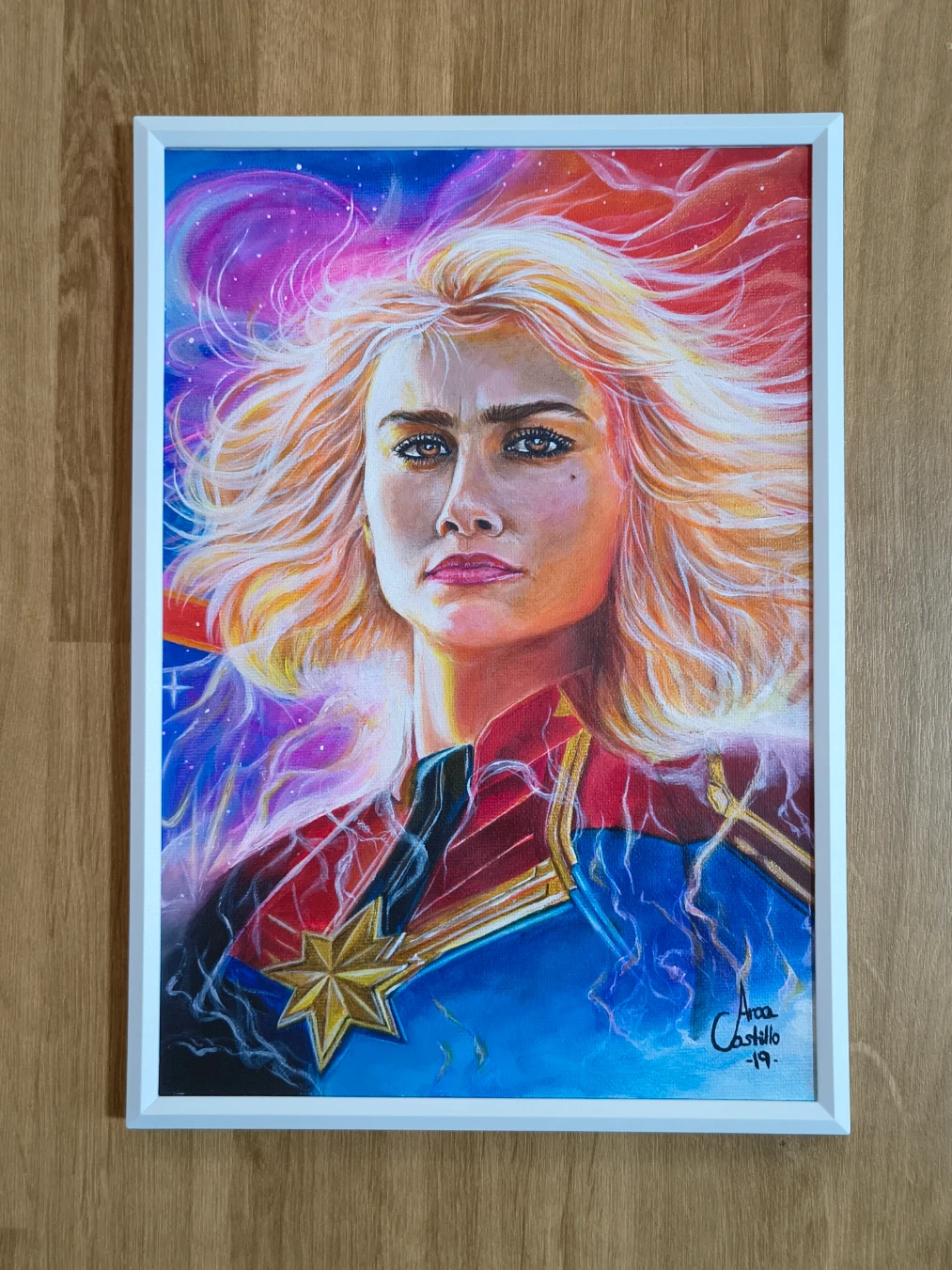 ilustración capitana marvel