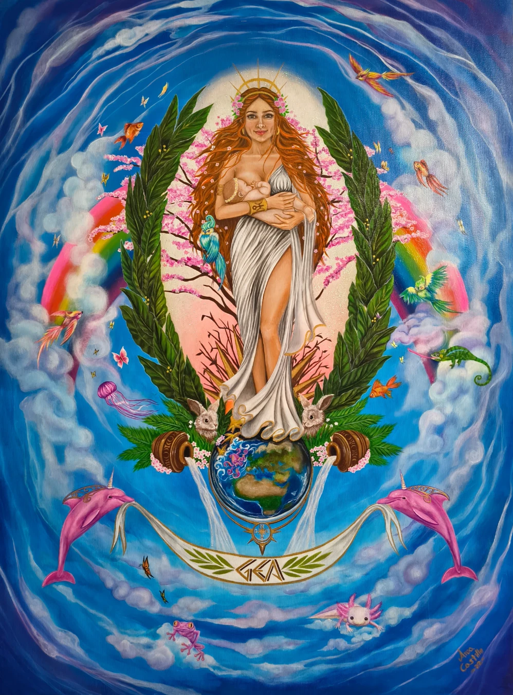 Gea, acrílico sobre lienzo