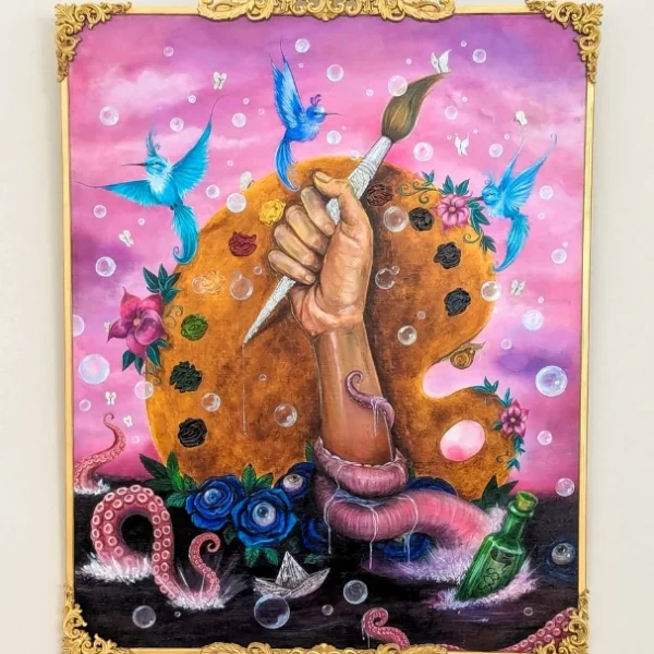 Resiliencia, acrilico sobre lienzo.