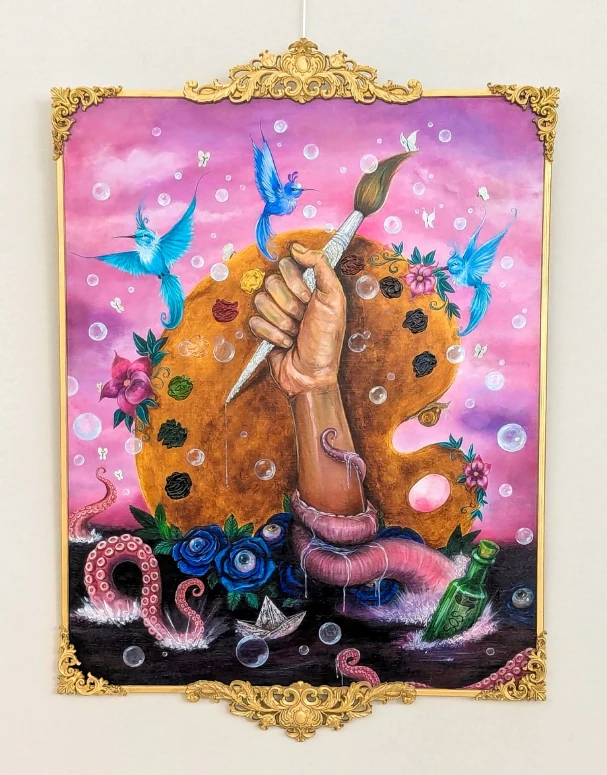 Resiliencia, acrilico sobre lienzo.